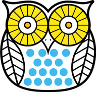 Owls White Black Yellow