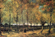 Lane with Poplars by Vincent Van Gogh