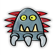 Space Monster Robot (Red Spikes)