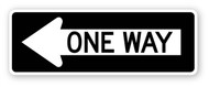 One Way Left Wall Graphic