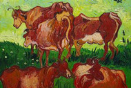 Les Vaches by Vincent Van Gogh