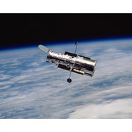 Hubble Orbiting Earth