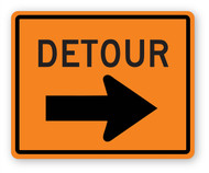 Detour Sign Wall Graphic