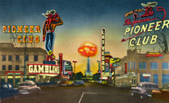 Illustration of First and Fremont with Atomic Blast, 1950s