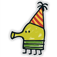 Doodle Jump Striped Party Hat