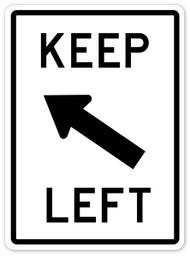 Keep Left Wall Graphic