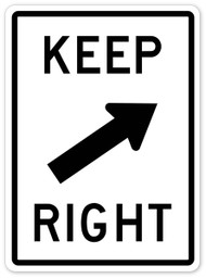Keep Right Wall Graphic