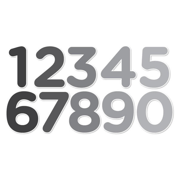 Numbers Set I (Grayscale) - Walls 360