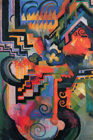 Colored Composition Homage Sebastian Bach by Macke