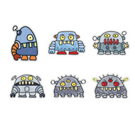 Doodle Jump Robot Monsters Special Set of 6 Wall Graphics (12 inch)