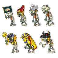 Plants vs. Zombies 2 Wall Decals: Special Ancient Egypt Zombie Set 1 (Seven 4-6 inch Wall Decals)