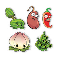 Plants vs. Zombies 2 Wall Decals: Special Wild West Plant Set I (Five Plants 5 to 7 inches tall)