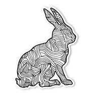 Begsonland Rabbit Doodle Decal