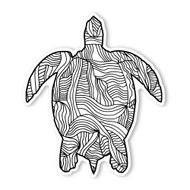 Begsonland Turtle Doodle Decal