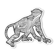 Begsonland Chimpanzee Doodle Decal