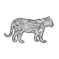 Begsonland Panther Doodle Decal