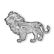 Begsonland Lion Doodle Decal