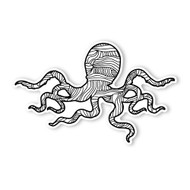 Begsonland Large Head Octopus Doodle Decal