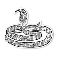Begsonland Snake Doodle Decal