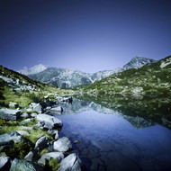 Ribno Banderishko Lake in Pirin National Park In Bansko Bulgaria