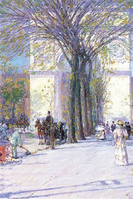 Washington Triumphal Arch in Spring by Hassam