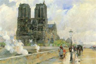 Cathedral of Notre Dame 1888 by Hassam