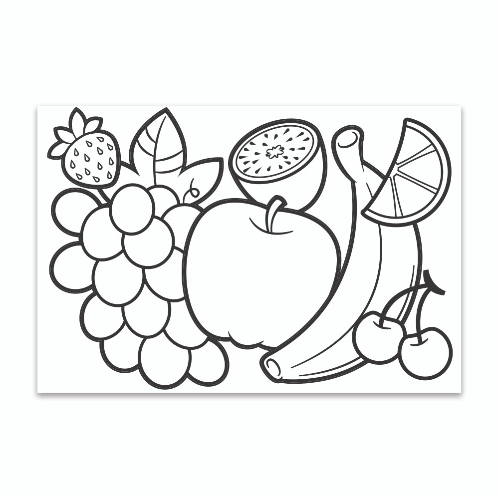Crayola Coloring Wall Graphic: Mixed Fruit - Walls 360