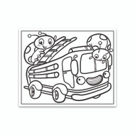 Crayola Coloring Wall Graphic: Ladybug Firetruck