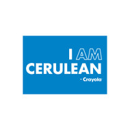 Crayola Colors Wall Graphic: I AM Cerulean
