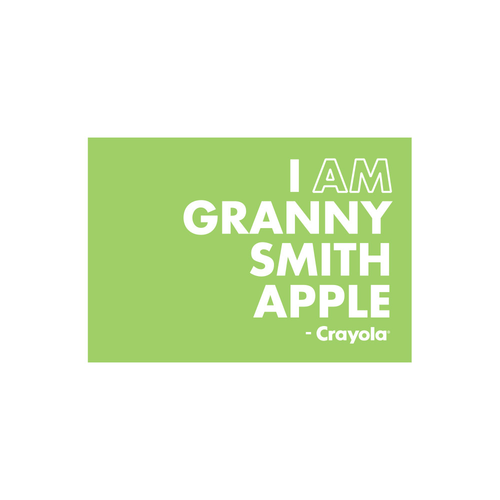 Crayola Colors Wall Graphic: I AM Granny Smith Apple - Walls 360