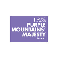 Crayola Colors Wall Graphic: I AM Purple Mountains' Majesty