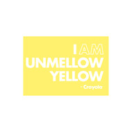 Crayola Colors Wall Graphic: I AM Unmellow Yellow