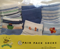 goldbug 6-Pair Crew Socks Pack