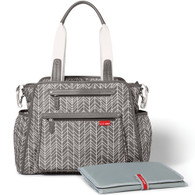 Skip Hop Grand Central Tote Diaper Bag  - Grey Feather