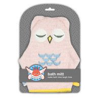 Weegoamigo  Bath Mitt - Pink Owl 