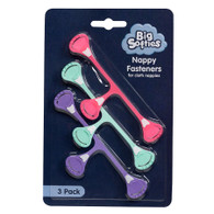 Big Softies 3 pack Nappy Fasteners – Girl
