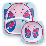 Skip Hop Plate & Bowl Set - Butterfly