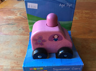 Discoveroo Play School Wooden Squeaker Car Pink, age: 2+