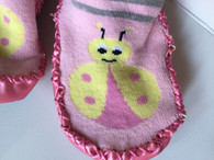 Playette Sock/ Slipper/ Baby Shoe / Pink
