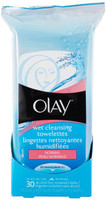 Olay Wet Cleansing Towelettes, Normal, 30 ct (Pack of 2)