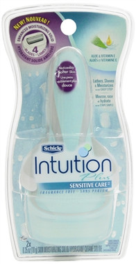 Schick Intuition Plus Sensitive Care Razor, Fragrance Free