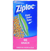 Ziploc Snack Bags, 90 ct