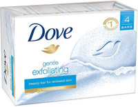 Dove Beauty Bar, Gentle Exfoliating 4 oz, 4 Bar