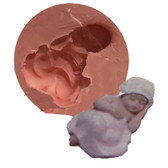 Fondant and Gum Paste Mold Baby on Side BS48