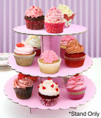 Cake Craft 3 Tier Pink Cupcake Stand