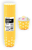 DOTS SUNFLOWER YELLOW 25ct PAPER BAKING CUPS