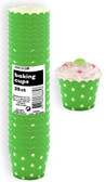 STARS LIME GREEN 25ct PAPER BAKING CUPS