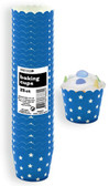 STARS ROYAL BLUE 25ct PAPER BAKING CUPS