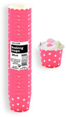 STARS HOT PINK 25ct PAPER BAKING CUPS