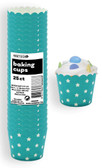 STARS CARIBBEAN TEAL 25ct PAPER BAKING CUPS